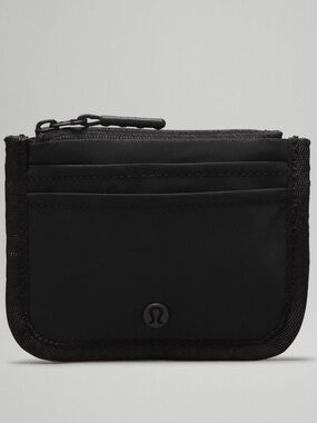 ▪️LULULEMON “True Identity Card Case” Holder-Black Zippered & Slotted Wallet NWT